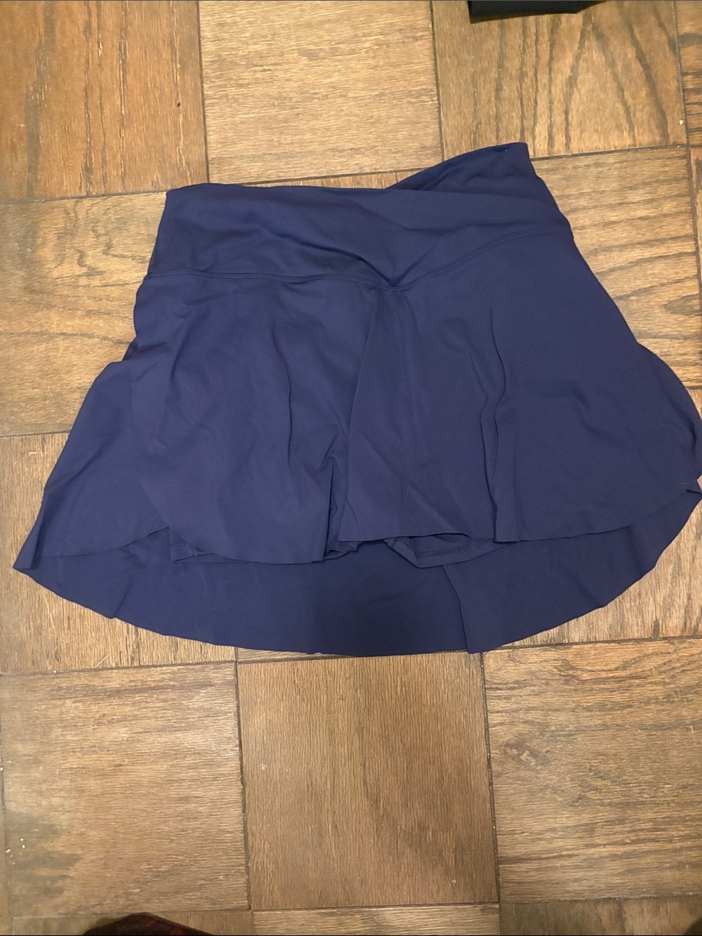 Navy Athletic Skort with Flared Overlay